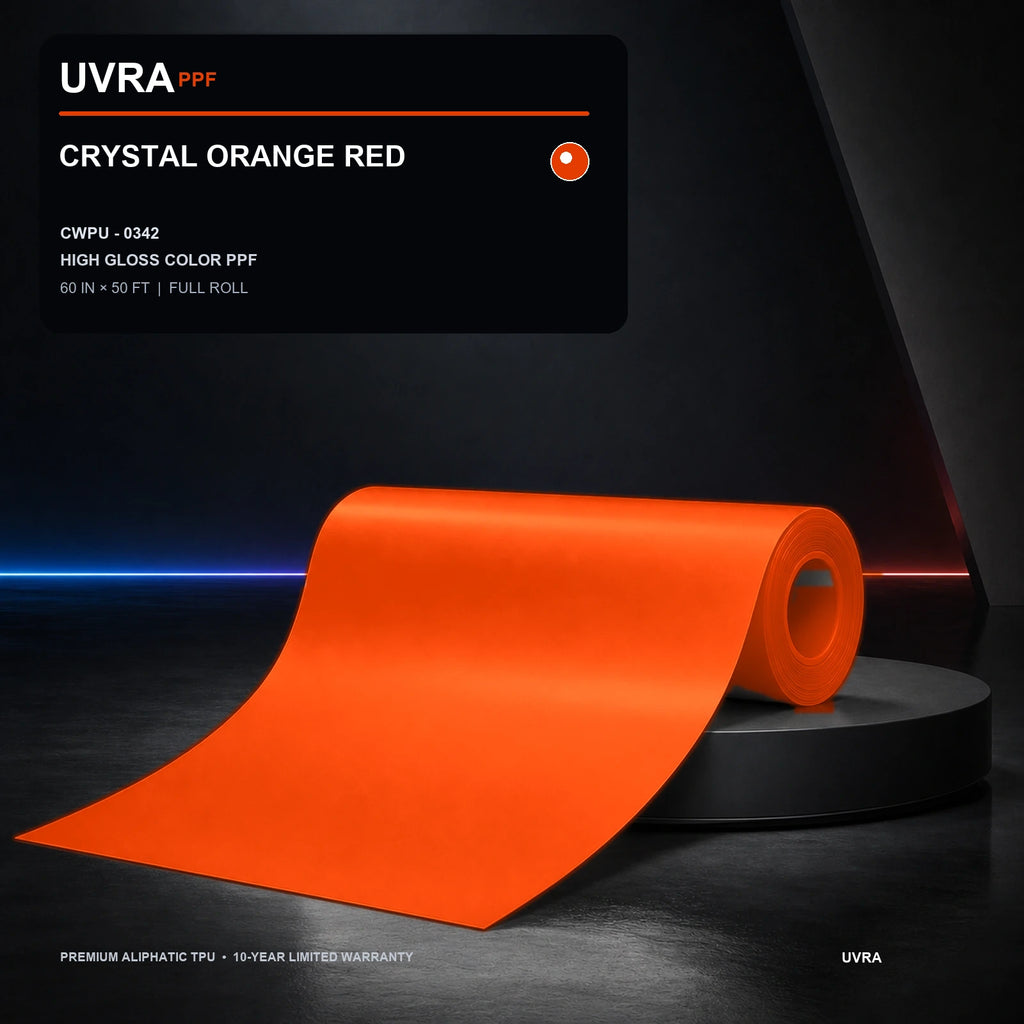 Crystal Orange Red PPF 60 in × 50 ft full roll