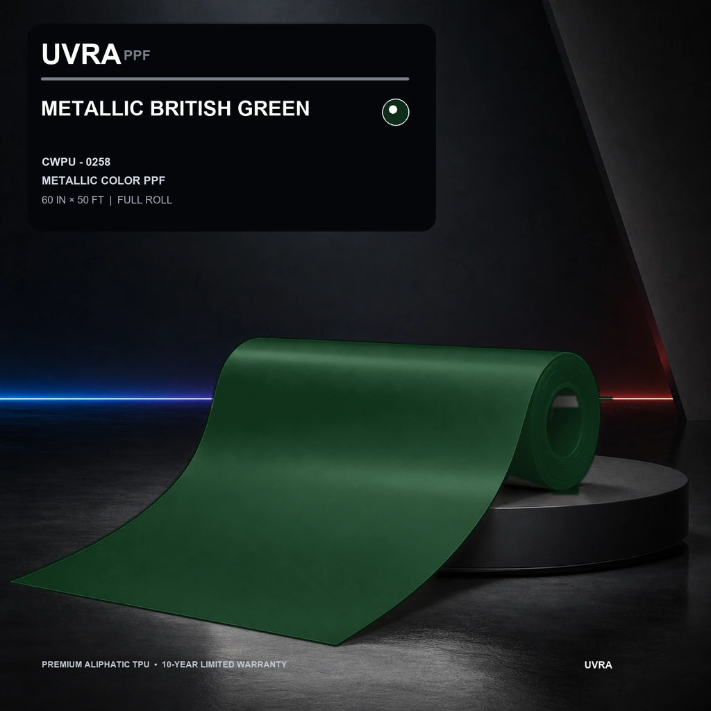 Metallic British Green PPF 60 in × 50 ft full roll