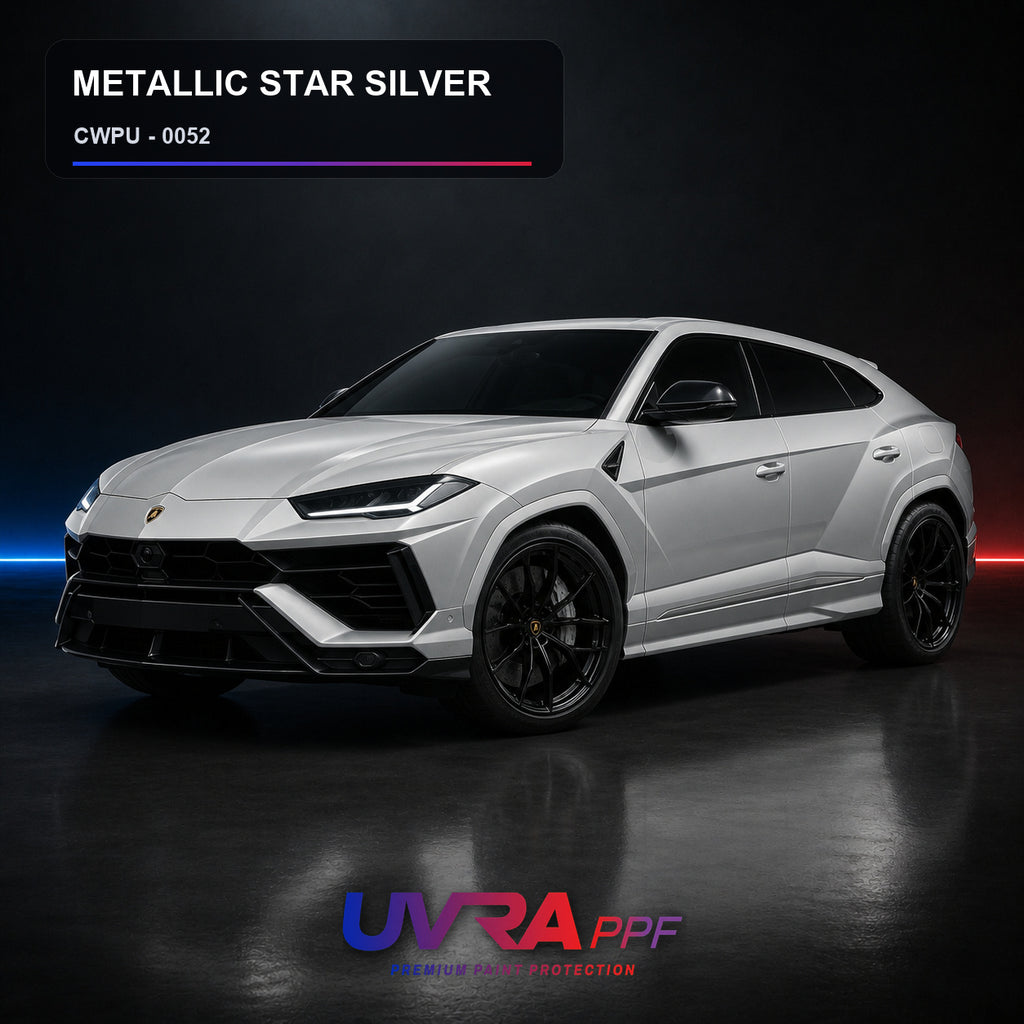 Metallic Star Silver PPF installed vehicle color reference