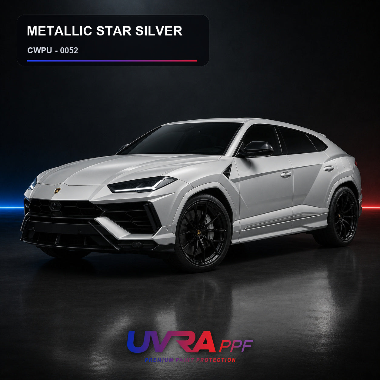 Metallic Star Silver PPF installed vehicle color reference