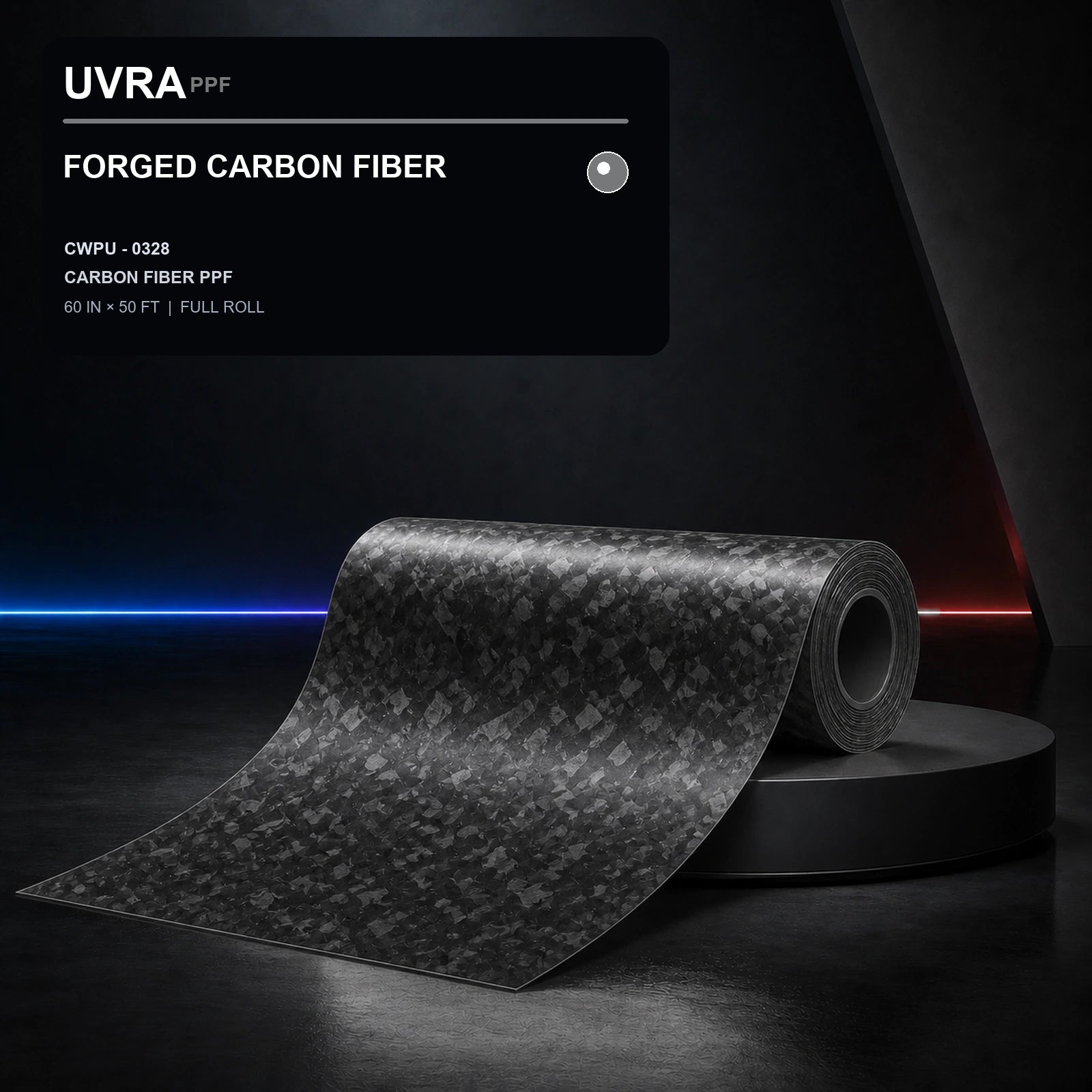 Forged Carbon Fiber PPF 60 in × 50 ft full roll